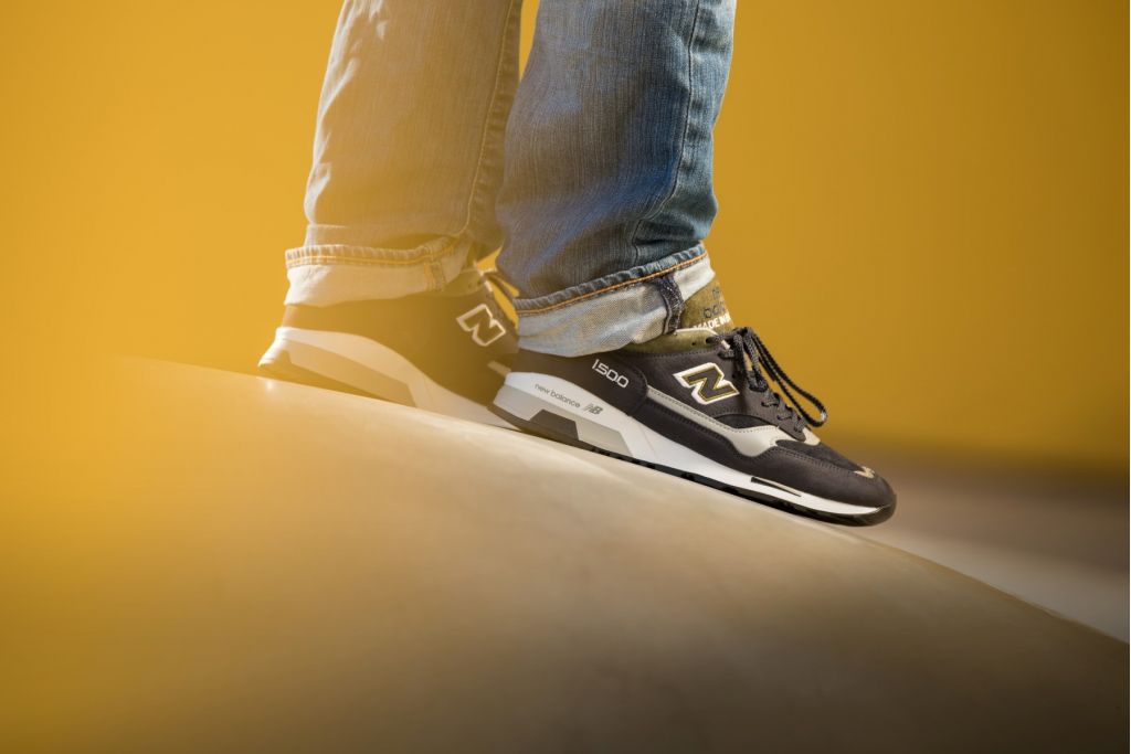 new balance leder green